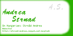 andrea strnad business card
